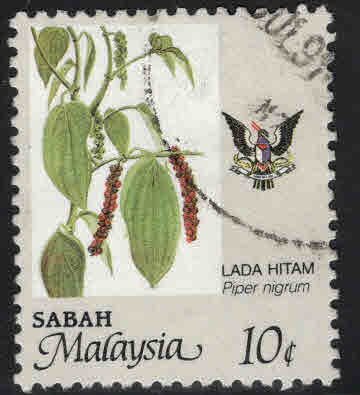 Malaysa Sabah  Scott 42 Used agriculture stamp