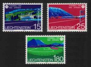 Liechtenstein World Cup Football Championship Spain 3v 1982 MNH SG#792-794