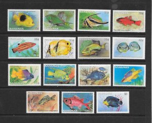 FISH - BAHAMAS #604-18 (NO #618a) MNH