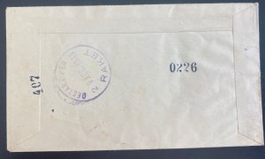 1945 Amsterdam Netherlands First Rocket Flight Airmail Cover FFC Label