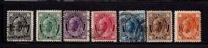 Canada-1897-98-SC 66-72-Used-Short Set-Queen Victoria