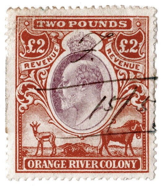 (I.B) Orange River Colony Revenue : Duty Stamp £2