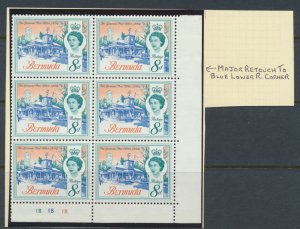 Bermuda  SG 169 var SC# 181 *MNH  variety see details and scans