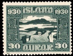 Iceland Scott 159 Unused lightly hinged.