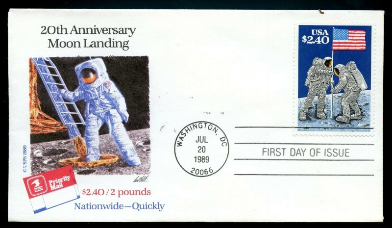 U.S. Scott 2419 Moon Landing FDC