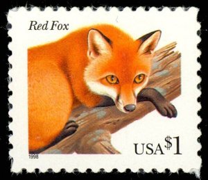 3036, $1 Red Fox Single Stamp in XF Mint NH Condition - Stuart Katz