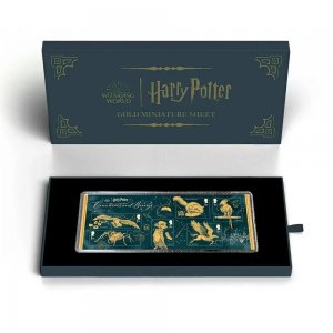Royal Mail - Harry Potter - Gold Miniature Stamp Sheet - Limited Edition
