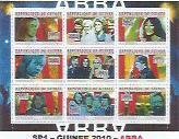 GUINEA - 2010 - ABBA - Perf 9v Sheet - Mint Never Hinged