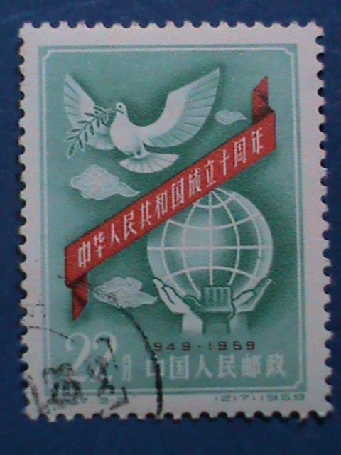 ​CHINA STAMP:1959,SC#438-40 CHAIRMAN MAO, MARX & LENIN : CTO- NH SET.