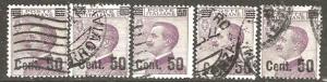 Italy 157 [U] 5 copies CV $60