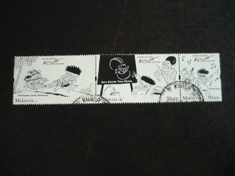 Stamps - Malaysia - Scott# 1226b-1226d - Used Part Set of 3 Stamps