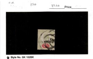 Great Britain, Postage Stamp, #130 Used, 1902 King Edward (AK)