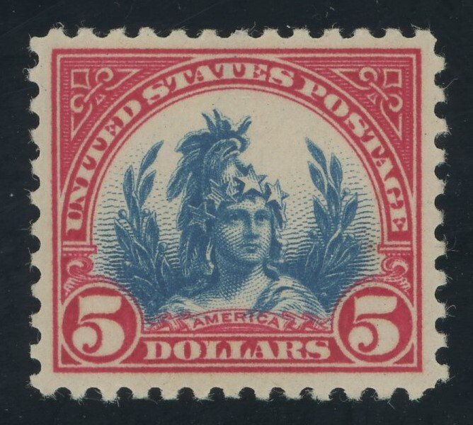 USA 573 - 5 Dollar Freedom Statue - VF Mint hinged