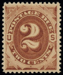 USA Scott# J2 MINT OG PSE Certificate SCV $450 (54246)