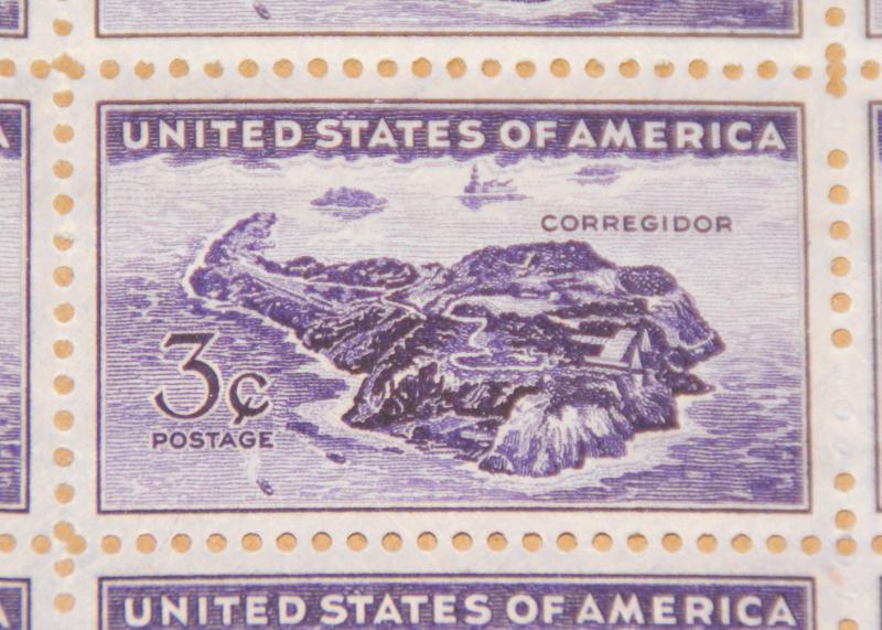 1944 sheet - Corregidor, Philippines Sc# 925