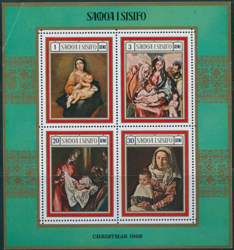 Samoa 1969 SG336 Christmas MS MNH