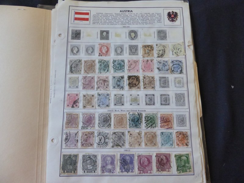 Austria 1850-1959 Stamp Collection on Album Pages