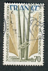 France #1454 used single