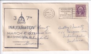 US: Sc #720, 37th Inauguration, FDR, Roosevelt, Washington, D.C., 1933 (F32440)