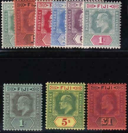 Fiji 1904-1912 SC 70-78 LH Set