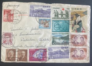 1959 Kumamoto Japan Airmail Cover  To Paderbon Germany