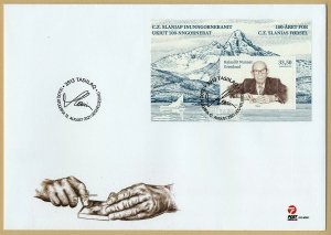 Greenland Czeslaw Slania Centennial FDC engraved by Martin Morck Mörck