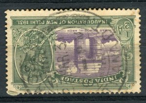 INDIA; 1930s early GV pictorial issue fine used value + POSTMARK