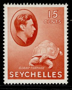 SEYCHELLES GVI SG139ab, 15c brown-red, M MINT. Cat £10. 