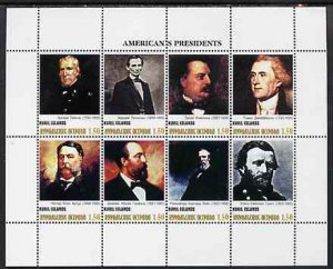 KURIL IS - 1999 - US Presidents #2-Perf 8v Sheet-Mint Never Hinged-Private Issue