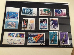 U. S. S. R.  Russia 1960’s space used imperf stamps  A13166