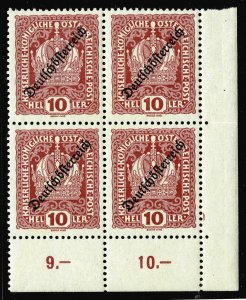 Austria 184 - MNH - Corner block