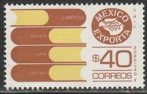 MEXICO Exporta 1131, $40P Books Fosfo Paper 7 MINT, NH. VF.