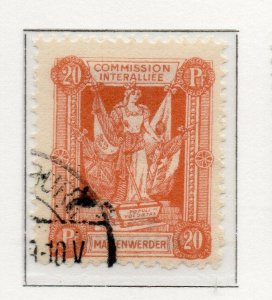 Marienwerder 1920 Early Issue Fine Used 20pf. NW-140644