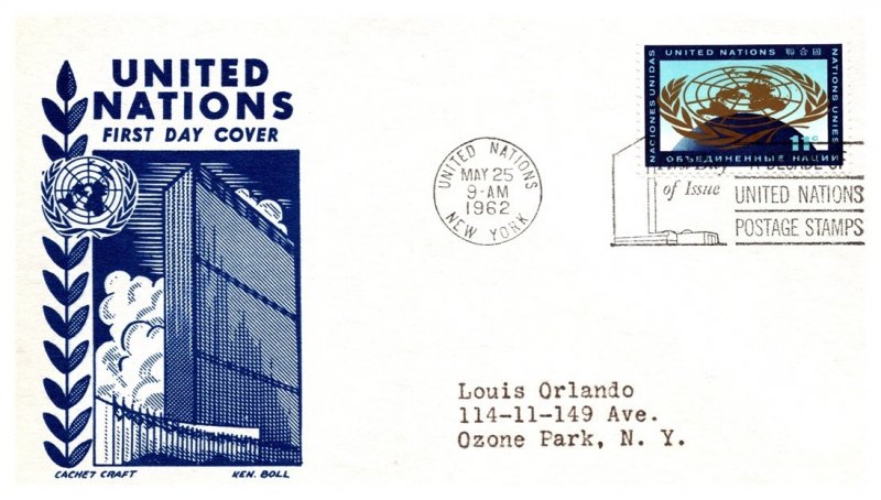 United Nations, New York, Worldwide First Day Cover