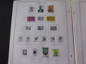 Sri Lanka 1973-1989 Stamp Collection on Album Pages