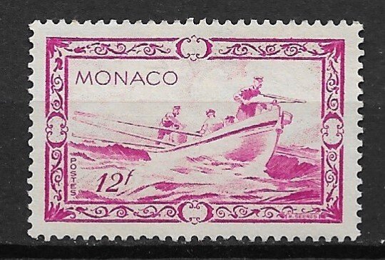 1949 Monaco 243 12f Prince Albert Whaling used