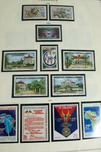 Cameroons Stamp Collection on Specialty Pages. 1941-1978