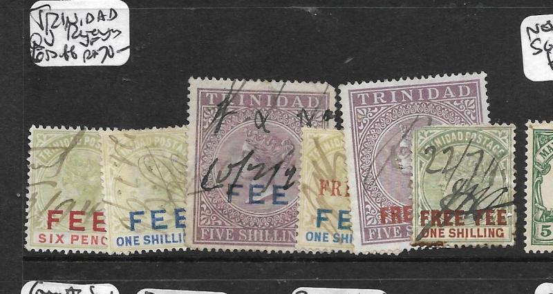 TRINIDAD (PP1309B)  QV REVENUES 6 DIFF TO 5/- SEVERAL VFU