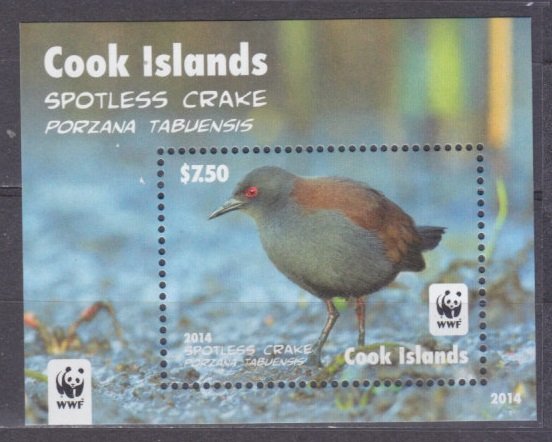 2014 Cook Islands 2001/B248 WWF / Birds 13,00 €