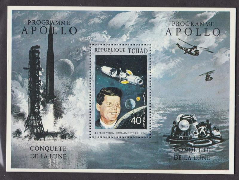 Chad # 231E, JF Kennedy & Apollo Spacecraft, NH, Half Cat