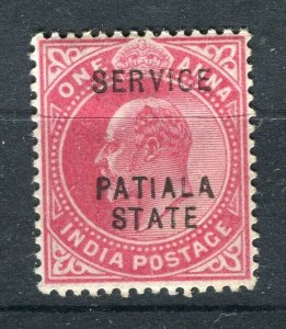 INDIA; PATIALA early 1900s ED VII issue Mint hinged Shade of 1a. value