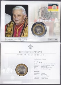 2005 Vatican City 1495FDC,+ Numis/Medal Pope election Benedict PP XVI