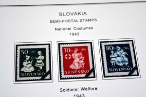 COLOR PRINTED SLOVAKIA 1939-2010 + 2011-2020 STAMP ALBUM PAGES (136 ill. pages)