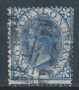 Ceylon #61 Used 1p Queen Victoria