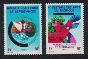 New Caledonia Fourth Pacific Arts Festival Papeete 2v 1985 MNH SG#769-770