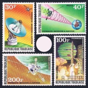 Togo 878-879, C227-C228, Mnh.michel 1047-1050. Us Jupiter Weltraum Sonde, 1974