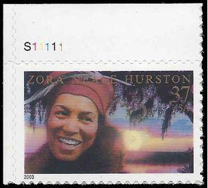 #3748 37c Literary Arts Zora Neale Hurston P# 2003 Mint NH