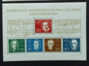 Germany, Scott 804, MNH Souvenir Sheet