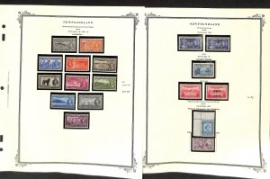 Newfoundland Collection 1933-1947 on 4 Scott Specialty Pgs, #233-243+ Mint (CI)