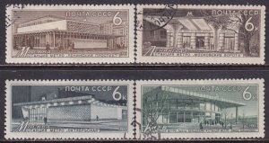 Russia 1965 Sc 3120-3 Subway Station Buildings Kiev Leningrad Moscow Stamp CTO